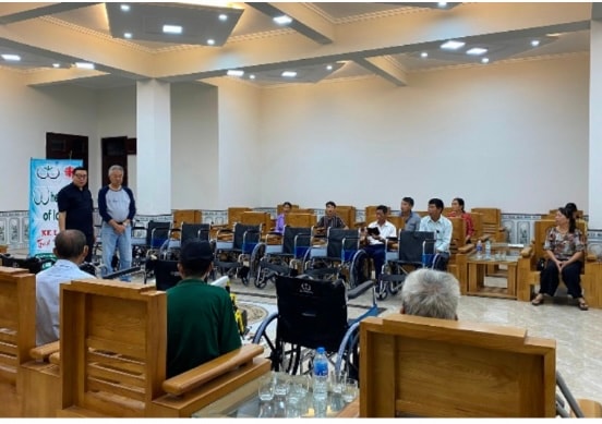 Wheelchairs Of Love — community gathering at indoor venue
