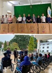 Wheelchairs Of Love — wheelchair boxes ready for distribution